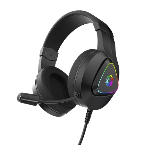 Headset gamer Pcyes Deffy Black Vulcan - HGDF50BV