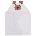 Toalha Capuz Forrada Suedine, Atoalhado e Fralda Unissex - Ursinho Fofo