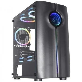 Gabinete Gamer K-mex Reactor Infinite II Led RGB Preto - Cg01merh0010box