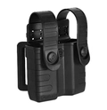 Porta Carregador Duplo Tab Lock Passador Bélica - Preto