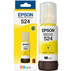 Refil de Tinta Epson T524 Amarelo 70ml L6490 L15150 L15160
