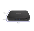 Mini PC Blue LV Plus 4120, Intel Quad Core, 8GB LPDDR4, SSD 120GB, Wifi Dual Band AC, 1x VGA, 1x HDMI, 1x RJ-45 LAN