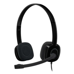 Headset Logitech H151 Preto Estéreo Analógico - 981-000587