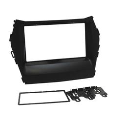 Moldura Fiamon 2 Din Santa Fé Sem Computador De Bordo 14/ 15 Preta