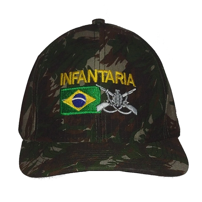 Boné Camuflado Infantaria Bandeira