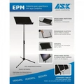 Suporte Para Partitura Maestro Epm Preto Ask