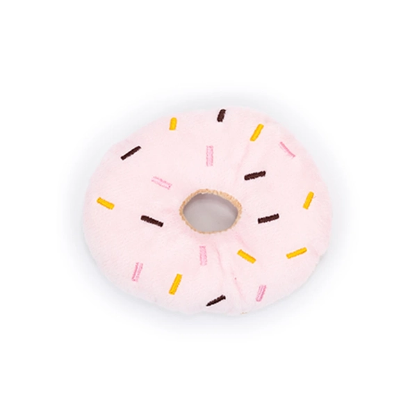 Brinquedo Mordedor Donut de Pelúcia para Cães e Gatos