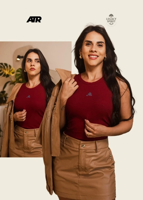 Regata Feminina Vermelha ATR Tamanho P