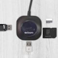 Mini HUB USB, 3 Portas, USB 2.0 + 1 Leitor de Cartão microSD + 1 SD Exbom UH-R23