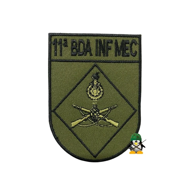 Distintivo de Organização Militar Bordado - DOM - Baixa Visivilidade (11ª Bda Inf Mec)