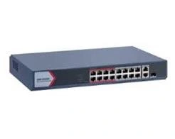 Switch Hikvision Ds-3e0318p-e/m(b) 16 Portas Poe 10/100 + 01 Uplink Giga + 01 Sfp Giga