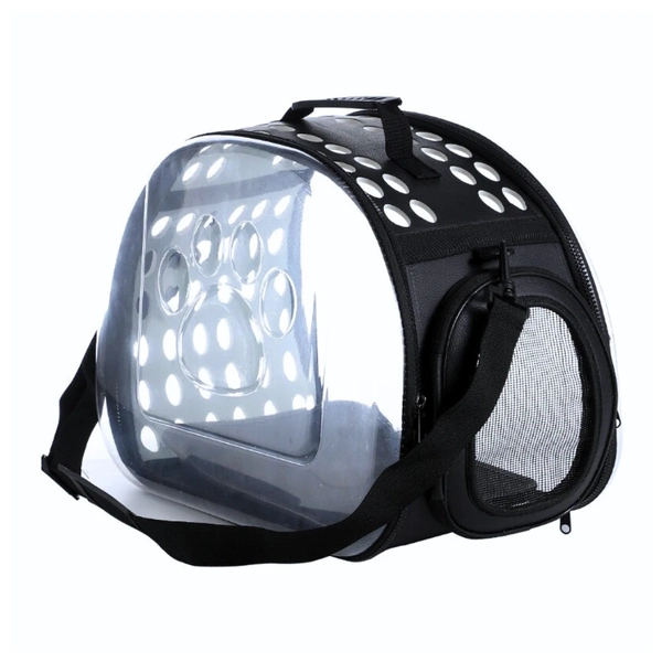 Bolsa Transporte Pet Relax Transparente para Cachorros e Gatos – Portátil, Dobrável e Respirável para Viagens e Passeios