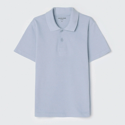 Camisa Polo Básica Azul Hering - Masculina