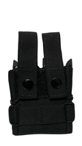 Porta Carregador de Pistola DUPLO tampa - preto