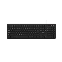 Teclado Com Fio Conexao Usb Design Chocolate Cabo de 180cm Teclas Preto Tc294