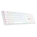 Teclado Gamer Mecanico Redragon Surara Pro Branco RGB Switch Azul - K582W-RGB-PRO PT-BLUE