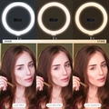 Kit Ring Light Led 26cm 10 Polegadas Com Tripe 1,65 Metros e Suporte para Celular Ate 8 - Rl26