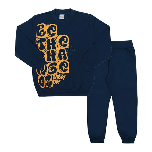 Conjunto Blusa e Calça Moletom Felpado Every Day Marinho Tileesul - Masculino