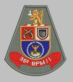 Brasão de Batalhão - 35º BPM/I - Polícia Militar (Bordado)