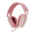 Headset Logitech Zone Vibe 100 Rosa Sem Fio - 981-001223
