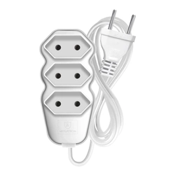 Extensao Cabo Pl 2x0,75 1,5m Branca 93