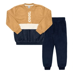 Conjunto Blusa e Calça em Pelinho Cool Marrom Tileesul - Masculino