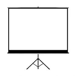 Tela De Projeção Tes Telas Ttm200sa 200x200 Formato 1:1 (série A) Com Tripé e Estojo