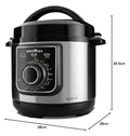 Panela Pressão Elétrica Britânia 3 Litros BPP01PI 9 Programas Antiaderente Compacta 127V