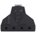 ADAPTADOR PLACA DE SOM USB 4 PORTAS P2 – COMPATÍVEL COM PS3 – A4PUSBM – VINIK