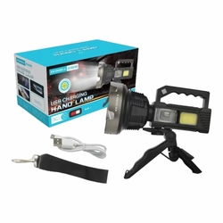 Holofote c/ Alça Lanterna Led Recarregável USB (EC6296)