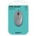 Mouse Logitech M110 Silent USB 1000DPI Cinza