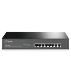 Switch Gigabit de Mesa Ou Rack de 8 Portas Poe+ Tp-link Tlsg1008mp