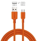Cabo para Caixa Jbl e Celular Carregamento  Usb a 2.0 Macho P/ Usb Tipo-c - Laranja - 2 Metros - Cbpy02l