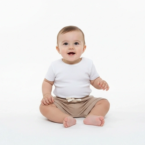 Shorts Avulso Barra Virada Suedine Liso Masculino BabyCotton