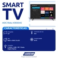 Tv 43p Aoc Led Smart Roku Wifi Full Hd Usb Hdmi - 43s5045