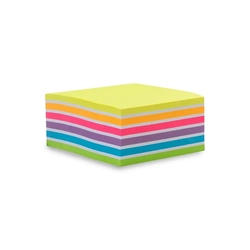 BLOCO ADESIVO ARCO IRIS 76MMX76MM 400 FLS MAXPRINT