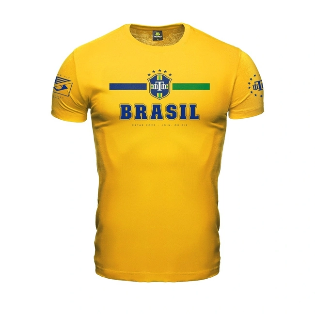 Camiseta Brasil Copa Catar 2022 Amarela (Team Six)
