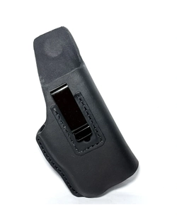 Coldre de Couro Natural Glock G22- 5º Geração- Uso com lanterna GM23- Velado