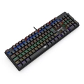 Teclado Gamer Redragon Valheim K608, Full Size, Iluminação Rainbow, Switch Blue, ABNT2, Preto