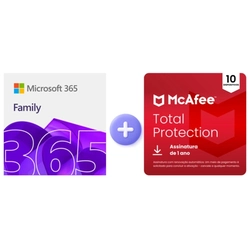 Microsoft 365 Family Esd 6gq-00088 + Total Protection Mcafee 10 Dispositivos - 6gq-00088al