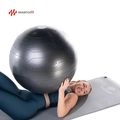 Bola de Pilates Suíça 65cm Para Exercícios Fortalecimento Muscular Tecnologia Anti Estouro EssenceFit