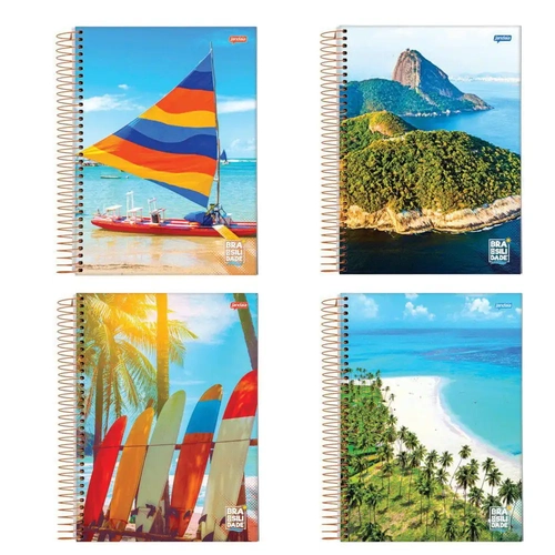 CADERNO LINGUAGEM ESPIRAL CAPA DURA 96 FLS JANDAIA