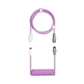 Cabo Coiled Cooler Master, Com Conector Aviator, USB-A Para USB-C, 1.5m, Roxo - KB-CPZ1 - 0095581-01