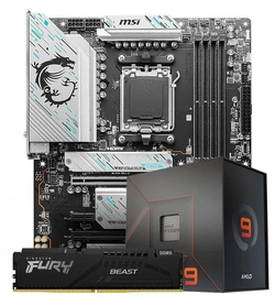 Kit Upgrade AMD Ryzen 9 7900X + Placa Mãe AM5 Asus TUF Gaming X670E + Memória DDR5 16GB 5200MHz