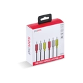 Cabo de Vídeo Composto 3 RCA x 3 RCA 28awg Pcyes 2 Metros - P3r-2