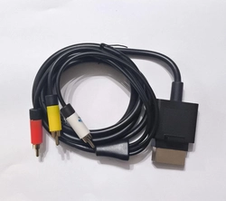 Cabo AV Áudio e Vídeo RCA para Xbox 360 Slim - 1.8 Metros