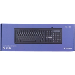 Teclado Multimídia USB Fortrek MKL-101 Preto FK 424K
