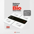 Balança Bioimpedância 25 Análises Corporais Bio Smart Relax Branca