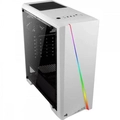 Gabinete Gamer Aerocool Cylon Branco Rgb Lateral Vidro