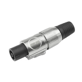 Speakon Macho Metal Linha Preto 4 Vias Prof Redondo Importado